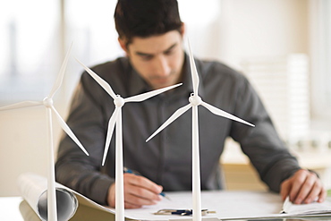 Architect working in firm dealing with wind power