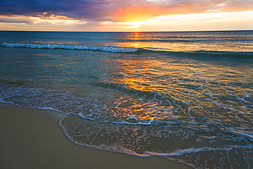 Sun setting over sea, Jamaica