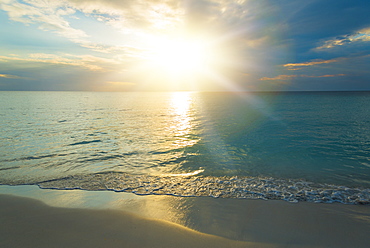 Sun setting over sea, Jamaica