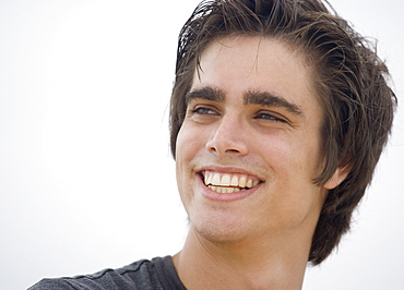 Close up of young man smiling