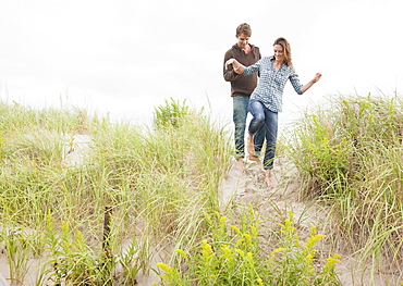 Couple walking