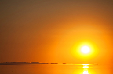 Epic sunset over Great Salt Lake, Great Salt Lake, Utah