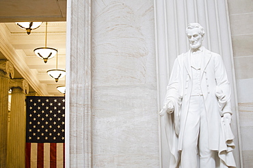 USA, Washington DC, Capitol Building, Close up of statue