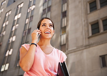 Woman talking on mobile