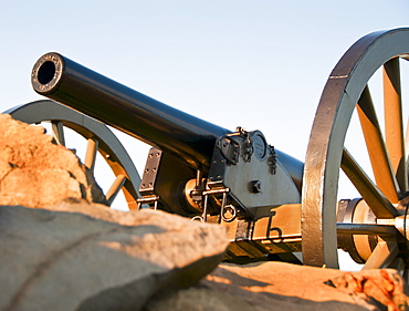 USA, Pennsylvania, Gettysburg, Cemetery Ridge, cannon