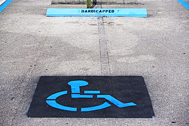 Handicapped parking space