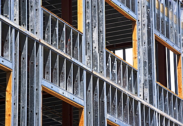 Low angle view of construction site