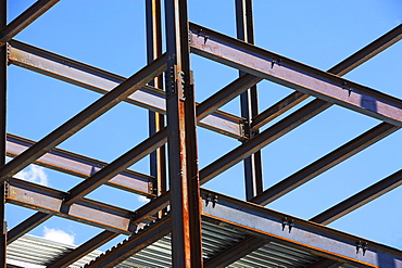 Low angle view of construction site