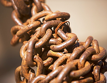 Close up of industrial chain