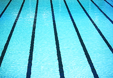 High angle view of swimming pool