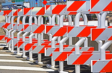 barriers on roadway