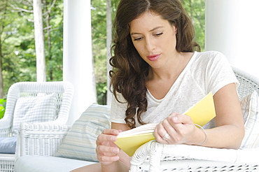 Young woman reading