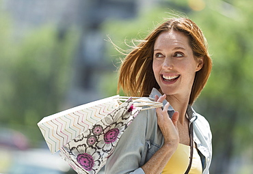 Woman with shopping bags