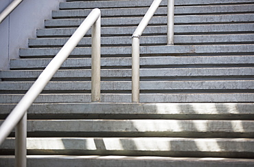 Outdoor staircase and railing