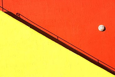 Colorful staircase and building