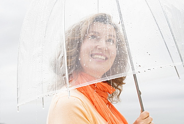 Woman with umbrella