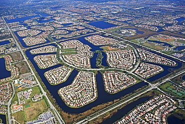 Aerial view of city