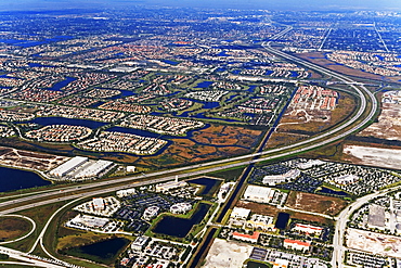 Aerial view of city