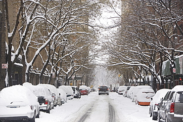 Snow covered street