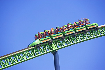 People on rollercoaster