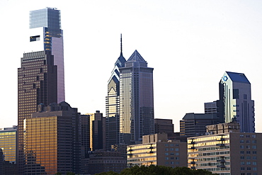 USA, Pennsylvania, Philadelphia, Comcast Center skyline