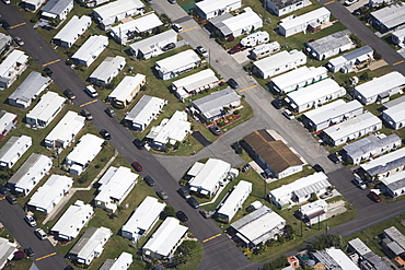 USA, Florida, Miami, Aerial view of suburban residential district 