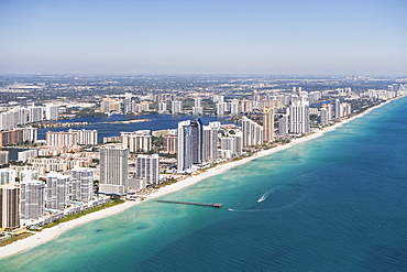 USA, Florida, Miami cityscape as seen from air