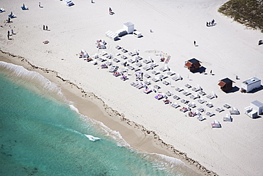 USA, Florida, Miami, Aerial view of sandy beach 