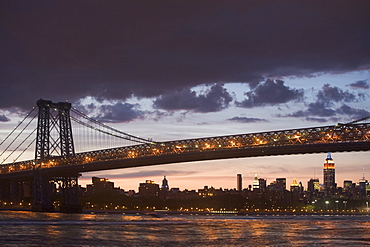 USA, New York State, New York City, Manhattan, Williamsburg Bridge