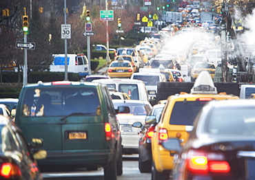 USA, New York state, New York city, traffic jam