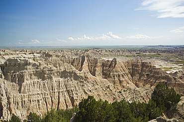 Scenic view of canyons