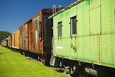 Abandoned freight train