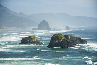 Rock formations in ocean