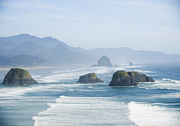 Rock formations in ocean