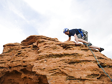 A rock climber at Red Rock