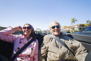 Couple on road trip