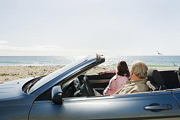 Couple on road trip