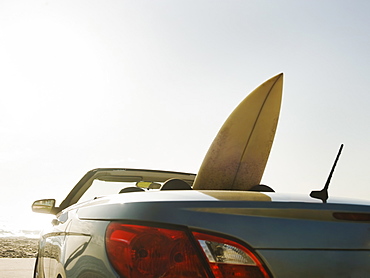 Surfboard in car