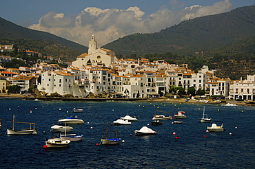 View of Cadaques, Spain, Catalonia, Costa Brava, Girona province, Cadaques