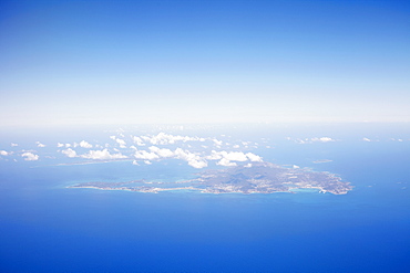 Aerial view of island, St. Maarten 