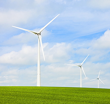 France, Rocroi, Wind turbines on fields, France, Rocroi