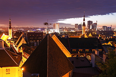 City at sunrise, Tallin, Estonia