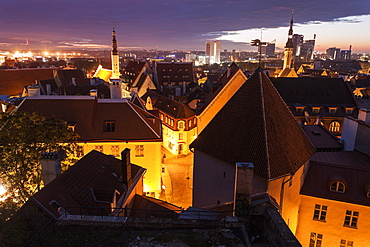 City at sunrise, Tallin, Estonia