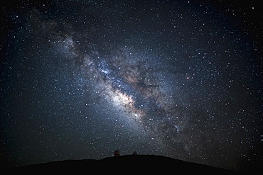 Silhouette of hill, McDonald Observatory, Texas