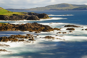 Seascape and rocky coast, Achill Island, County Mayo, Ireland