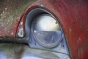 Close-up of old rusted car, Rural Georgia