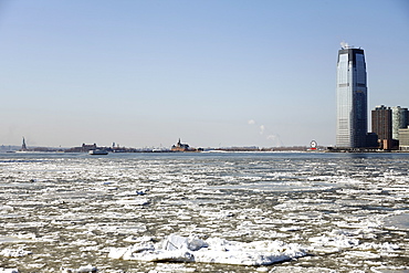 Skyscraper in winter, Jersey City, New Jersey,USA