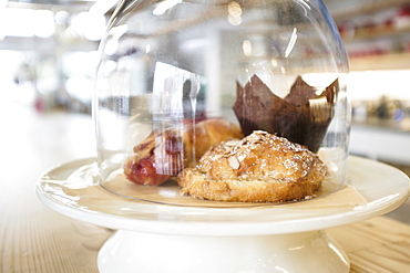 Close-up of croissant in bakery