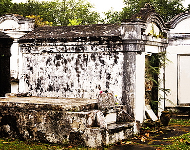 Tomb in old cemetery, USA, Louisiana, New Orleans