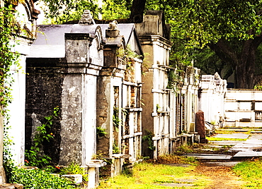 Tombs and mausoleums in old cemetery, USA, Louisiana, New Orleans